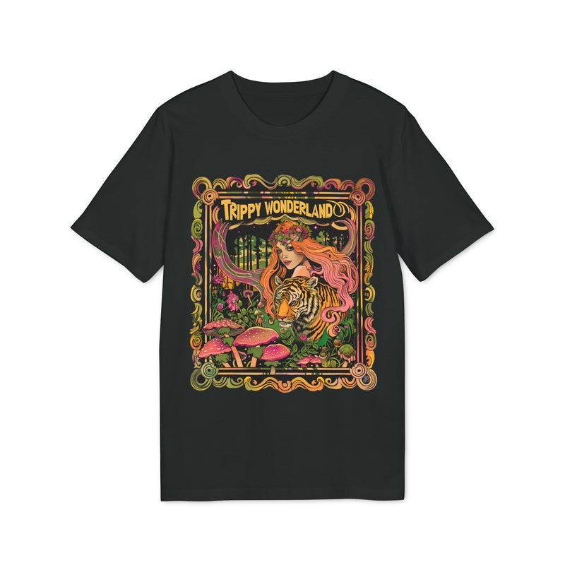 TRIPPY WONDERLAND, Psychedelic Vibes from the Sixties, Organic T-shirt - Unisex