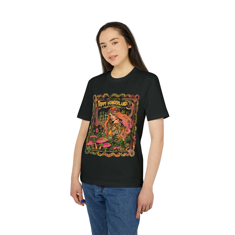 TRIPPY WONDERLAND, Psychedelic Vibes from the Sixties, Organic T-shirt - Unisex