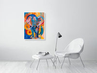 HOMMAGE IN GEOMETRY, The AI-Interpreted Kandinsky Elephant Giclée