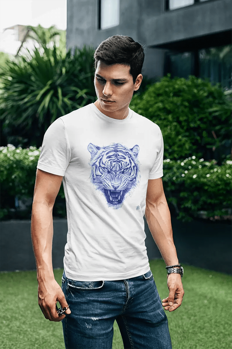 UNTAMED in Blue, Relaxed Fit Unisex Organic T-Shirt 2.0 T-Shirt