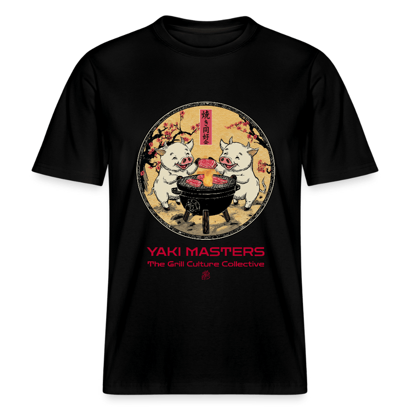 YAKI MASTERS Relaxed Fit Unisex Organic BBQ T-Shirt T-Shirt