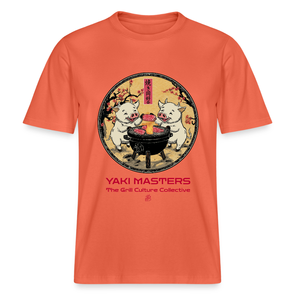 YAKI MASTERS Relaxed Fit Unisex Organic BBQ T-Shirt T-Shirt