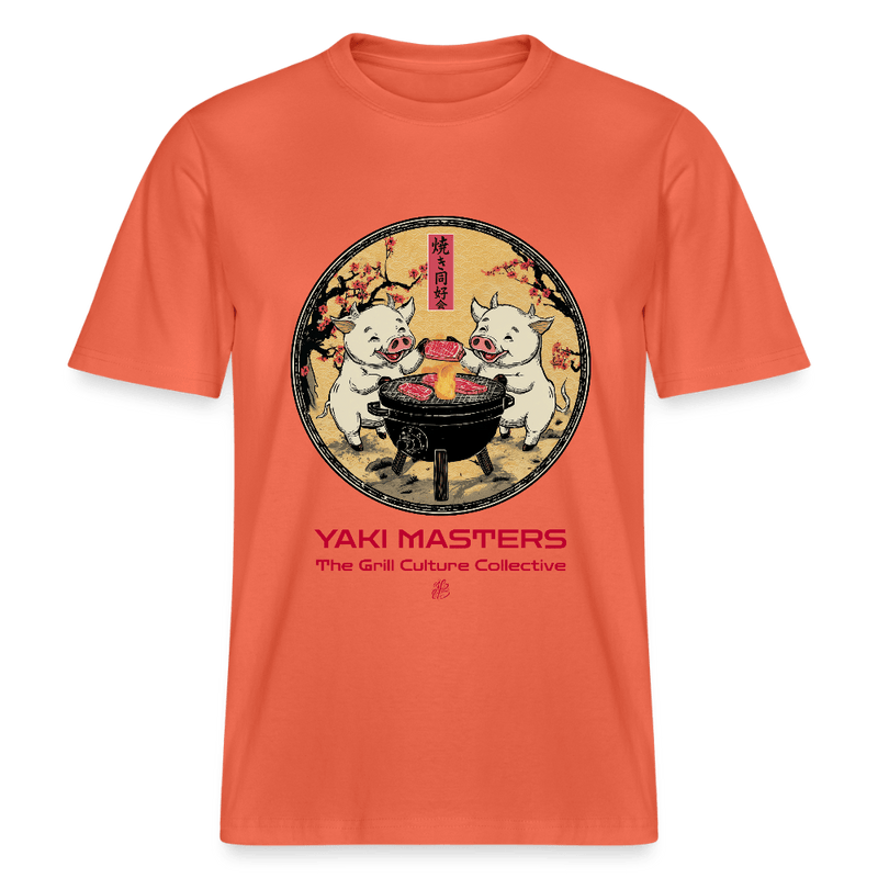 YAKI MASTERS Relaxed Fit Unisex Organic BBQ T-Shirt T-Shirt